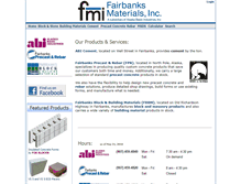 Tablet Screenshot of fairbanksmaterials.com